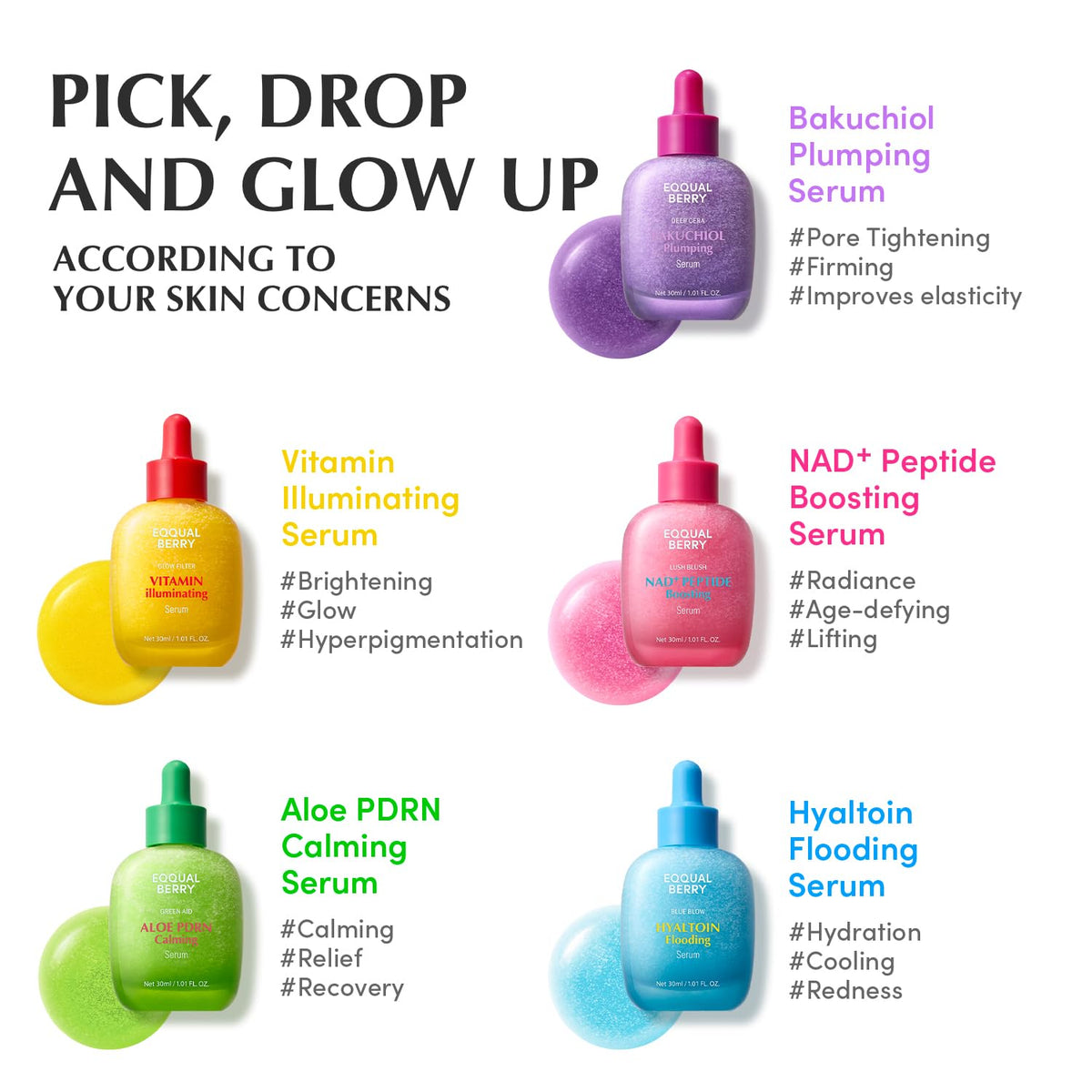 Eqqualberry NAD+ Peptide Boosting Serum 30ML