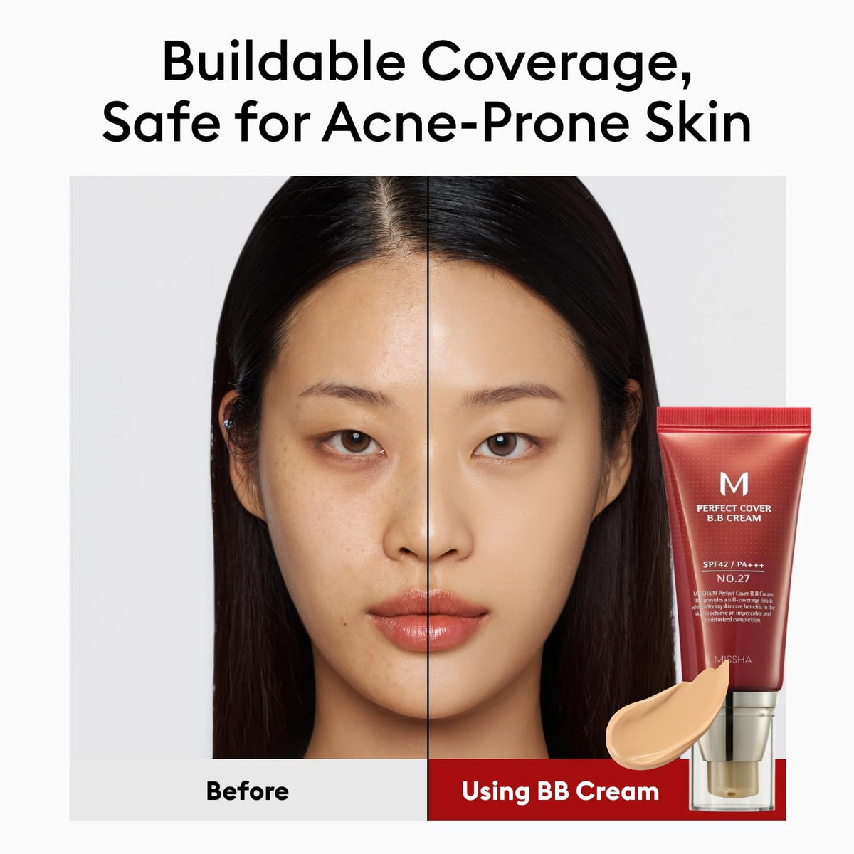 MISSHA M Perfect Cover BB Cream SPF42 PA+++ (No.27 Honey Beige) 50ML
