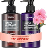 KUNDAL Honey & Macadamia Shampoo & Treatment Pink Grapefruit Set (500ML + 500ML)