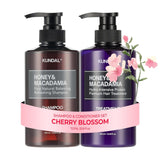 KUNDAL Honey & Macadamia Shampoo & Treatment Cherry Blossom Set (500ML + 500ML)
