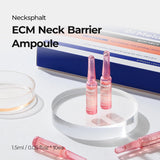 Dr.Melaxin Neck Tightening Ampoule – Firming & Lifting Ampoule for Neck Wrinkles & Sagging Skin, Necksphalt ECM Barrier Anti-Aging Korean Neck Care Treatment, 1.5ml×10ea