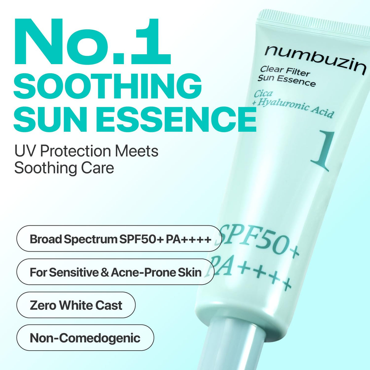 Numbuzin No. 1 Clear Filter Sun Essence SPF50+ PA++++ 50ML