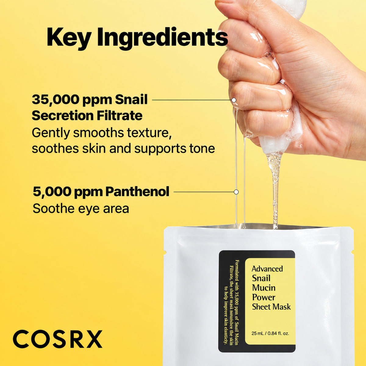 COSRX Advanced Snail Mucin Power Sheet Mask 10 Sheets