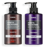 KUNDAL Honey & Macadamia Shampoo & Treatment White Musk Set (500ML + 500ML)