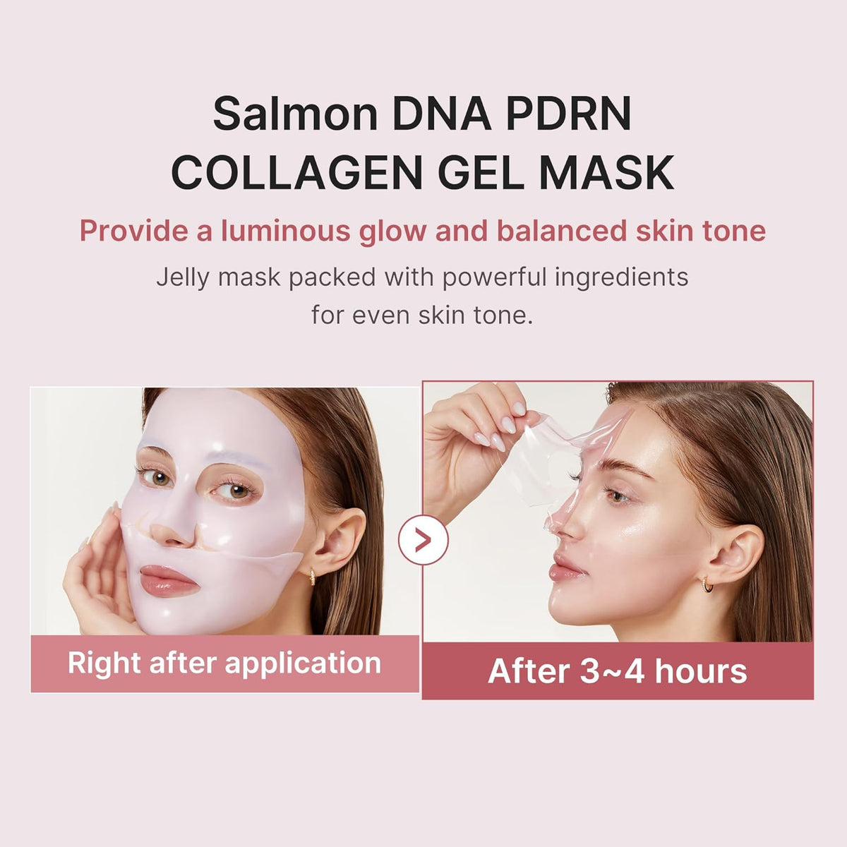 Medicube PDRN Pink Collagen Gel Mask 28 G | Korean Hydrating & Firming Face Mask for Glass Skin