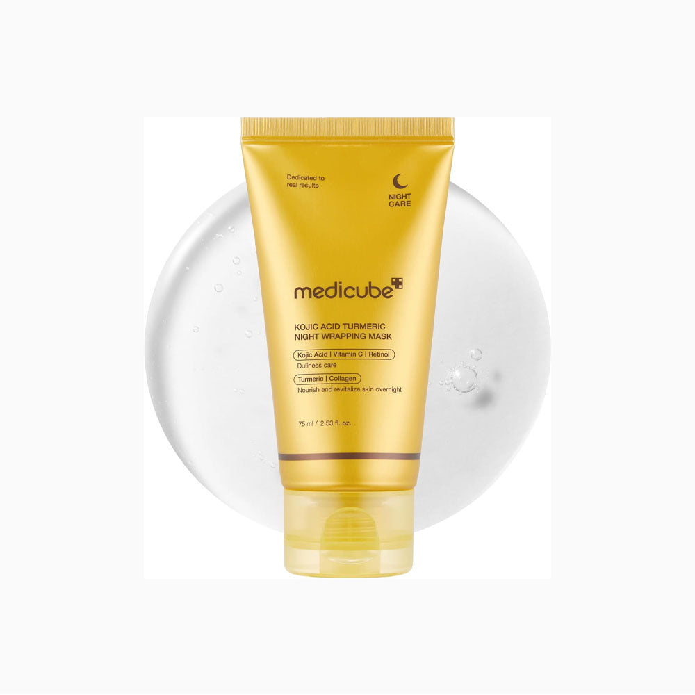 MEDICUBE KOJIC ACID TURMERIC NIGHT WRAPPING MASK 75ML