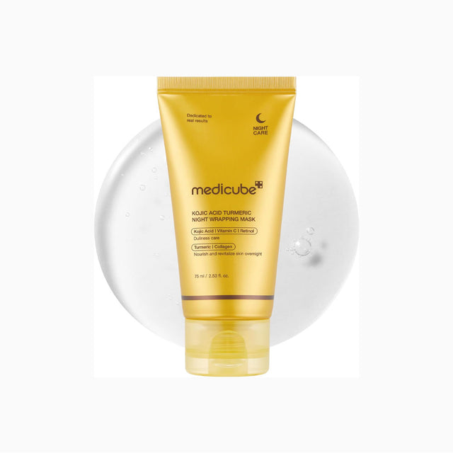 MEDICUBE KOJIC ACID TURMERIC NIGHT WRAPPING MASK 75ML