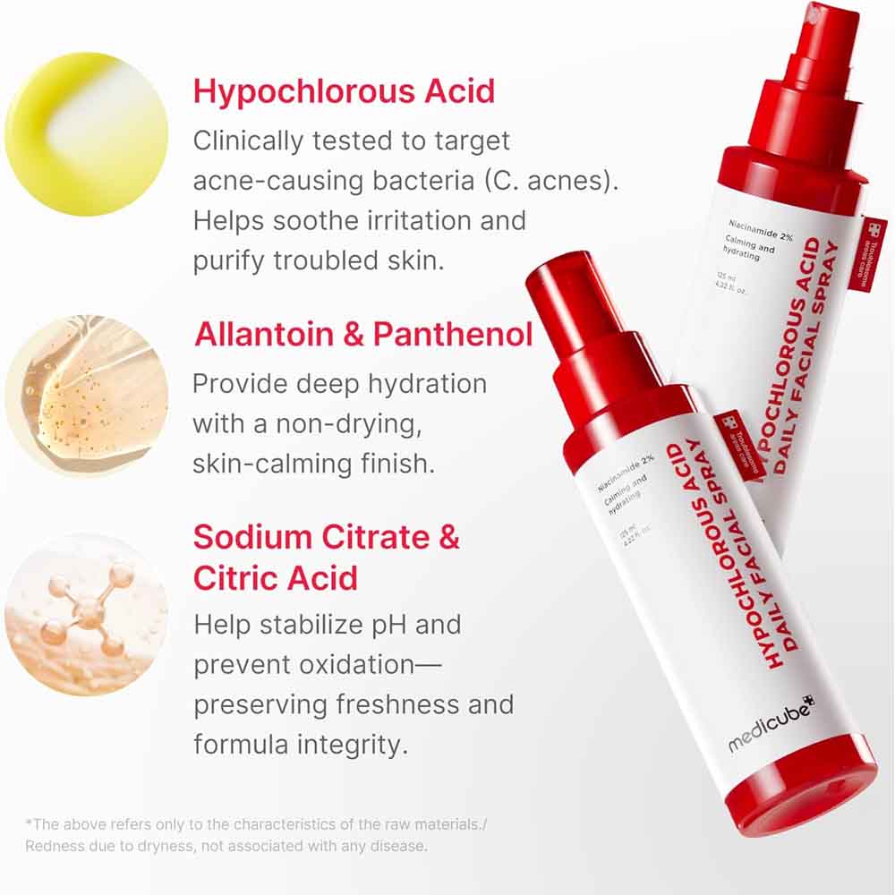MEDICUBE HYPOCHL OROUS ACID DAILY FACIAL SPRAY 125ML