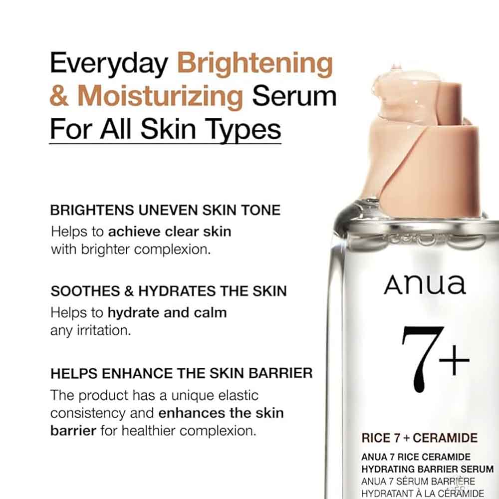 Anua Rice Ceramide 7 Hydrating Barrier Serum 50ML
