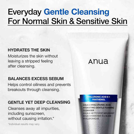 ANUA Hydrating Gentle Foaming Cleanser 150ml