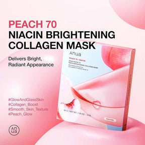 ANUA Peach 70 Niacin Brightening Collagen Mask ( 4EA )
