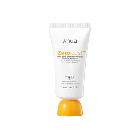 ANUA Zero-Cast Moisturizing Finish Sunscreen SPF50+ PA++++ 50ml