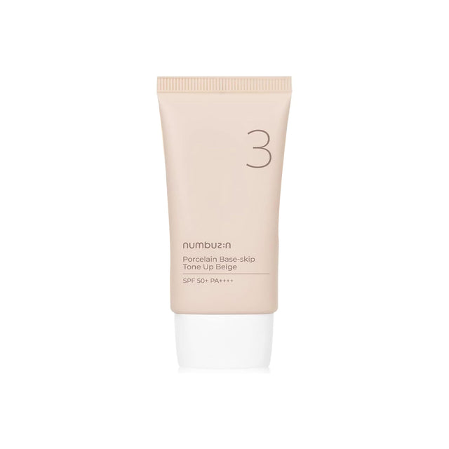 Numbuzin No.3 Porcelain Base-Skip Tone Up Beige SPF 50+ PA++++ 50ml