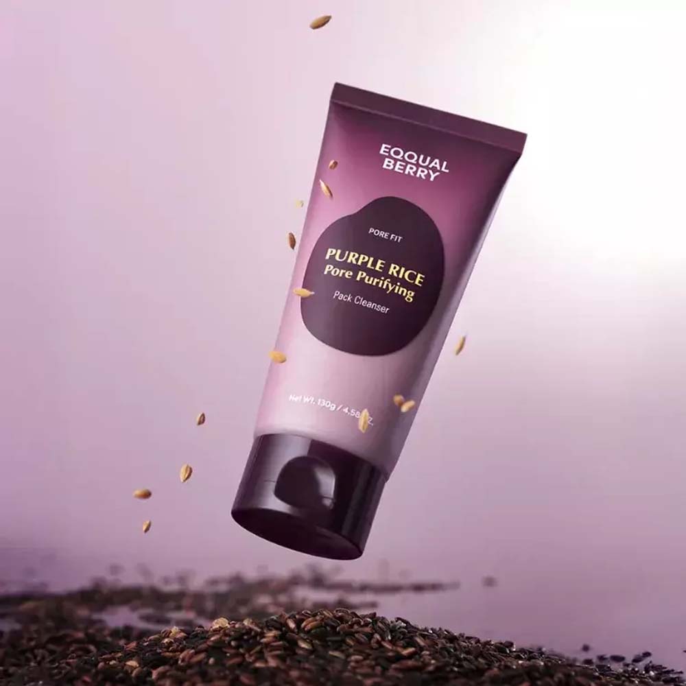 EQQUAL BERRY Purple Rice Pore Smoothing 130G PACK CLEANSER