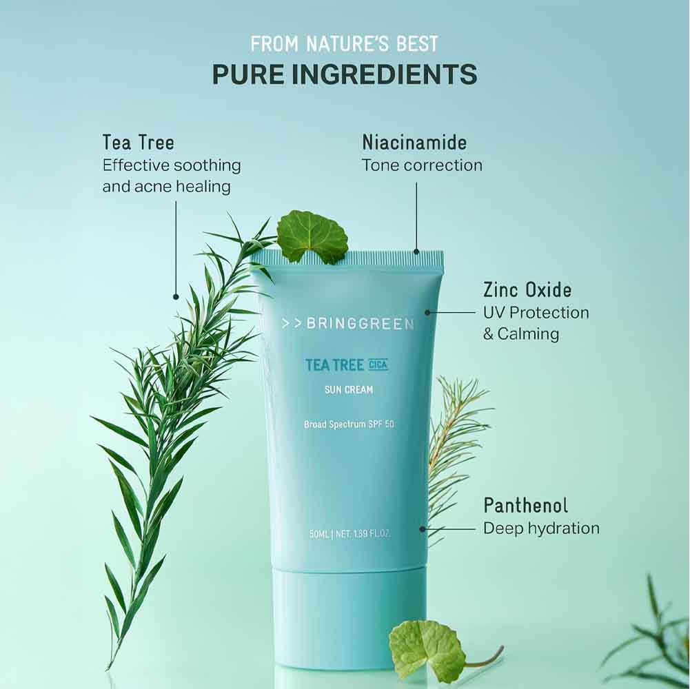 BRINGGREEN BRING GREEN TEA TREE CICA FRESH SUN CREAM 50mL