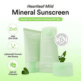 Abib Heartleaf Mild Sunscreen Relief Tube SPF50+ 50ML | Soothing Korean Face Sunscreen