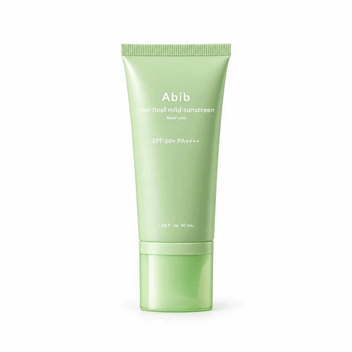 Abib Heartleaf Mild Sunscreen Relief Tube SPF50+ 50ML | Soothing Korean Face Sunscreen
