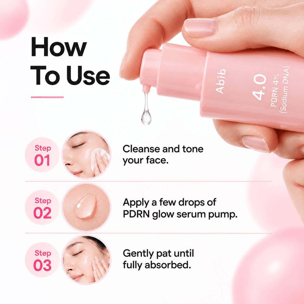 Abib PDRN 4% Sodium DNA Serum 30ML | Hydrating & Firming Skin Renewal Serum