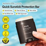 Abib Quick Sunstick Protection Bar SPF50+ PA++++ 22G | Portable Korean Face Sunscreen Stick