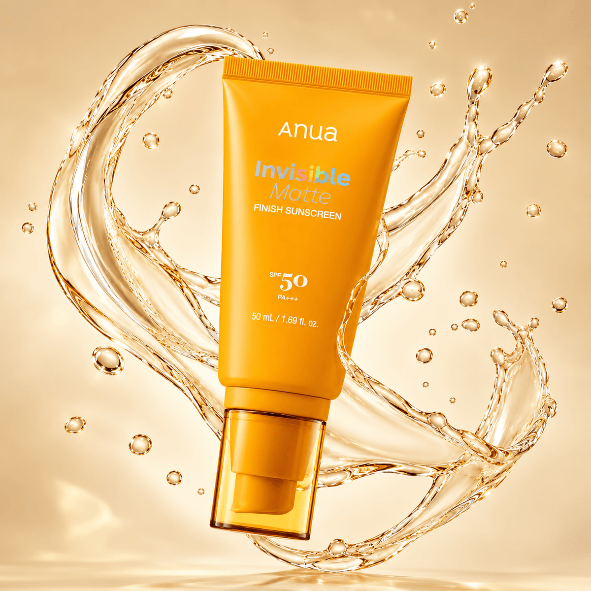 Anua Invisible Matte Finish Sunscreen SPF50+ PA++++ 50 ML | Korean Lightweight Face Sunscreen for Oily Skin