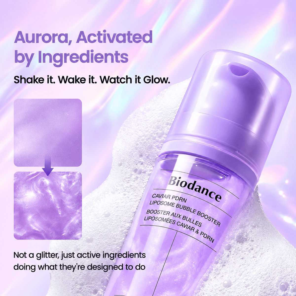 Biodance Caviar PDRN Liposome Bubble Booster 95 ML | Korean Firming & Hydrating Bubble Serum for Skin Elasticity, Fine Lines & Radiant Glowing Skin