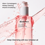 Biodance Collagen Cleansing Oil 200 ML | Korean Hydrating Facial Cleansing Oil for Makeup Removal, Sunscreen, Sebum & Deep Pore Cleansing