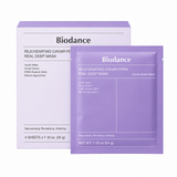 Biodance Rejuvenating Caviar PDRN Real Deep Mask 34 G × 4 PCS | Korean Firming & Hydrating Hydrogel Face Masks for Skin Elasticity, Fine Lines & Radiant Glow
