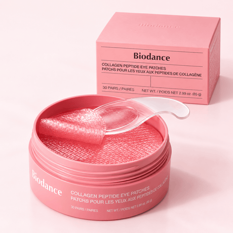 Biodance Collagen Peptide Eye Patches 30 Pairs 85 G | Korean Firming & Hydrating Hydrogel Eye Patches for Fine Lines, Wrinkles, Puffiness & Skin Elasticity