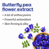 Ongredients Butterfly Pea Cleansing Ball 110 G | Korean Gentle Facial Cleansing Bar for Impurities, Hydration & Soft, Refreshed Skin