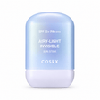 COSRX Airy-Light Invisible Sun Stick SPF 50+ PA++++ in a translucent light blue and white cylindrical stick container, shown on a clean white background.