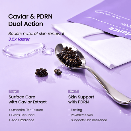 Biodance Rejuvenating Caviar PDRN Real Deep Mask 34 G × 4 PCS | Korean Firming & Hydrating Hydrogel Face Masks for Skin Elasticity, Fine Lines & Radiant Glow