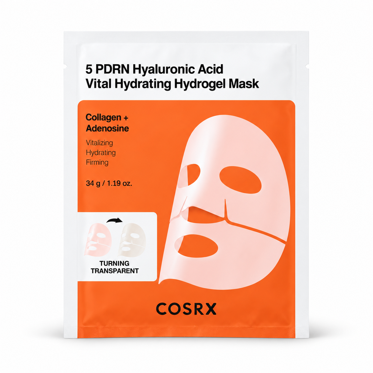 COSRX 5 PDRN Hyaluronic Acid Vital Hydrating Hydrogel Mask 3 stk