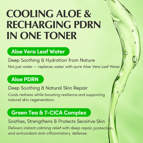 Eqqualberry Aloe PDRN Calming Toner 150 ML | Korean Soothing & Hydrating Face Toner for Sensitive Skin