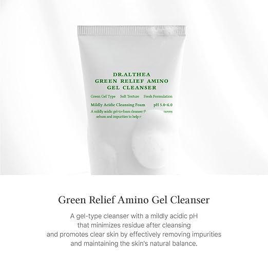 DR.ALTHEA Green Relief Amino Gel Cleanser 100ml gentle Korean facial cleanser