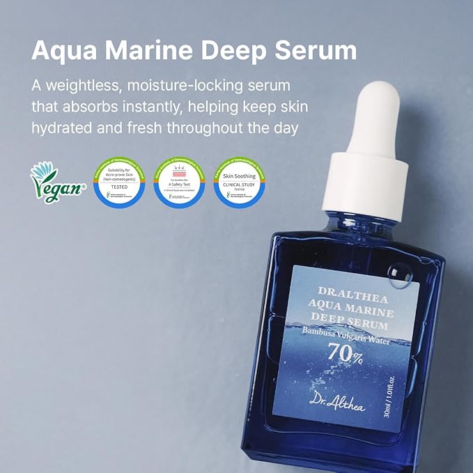 Dr. Althea Aqua Marine Deep Serum 30ml hydrating Korean skincare serum for glowing and moisturized