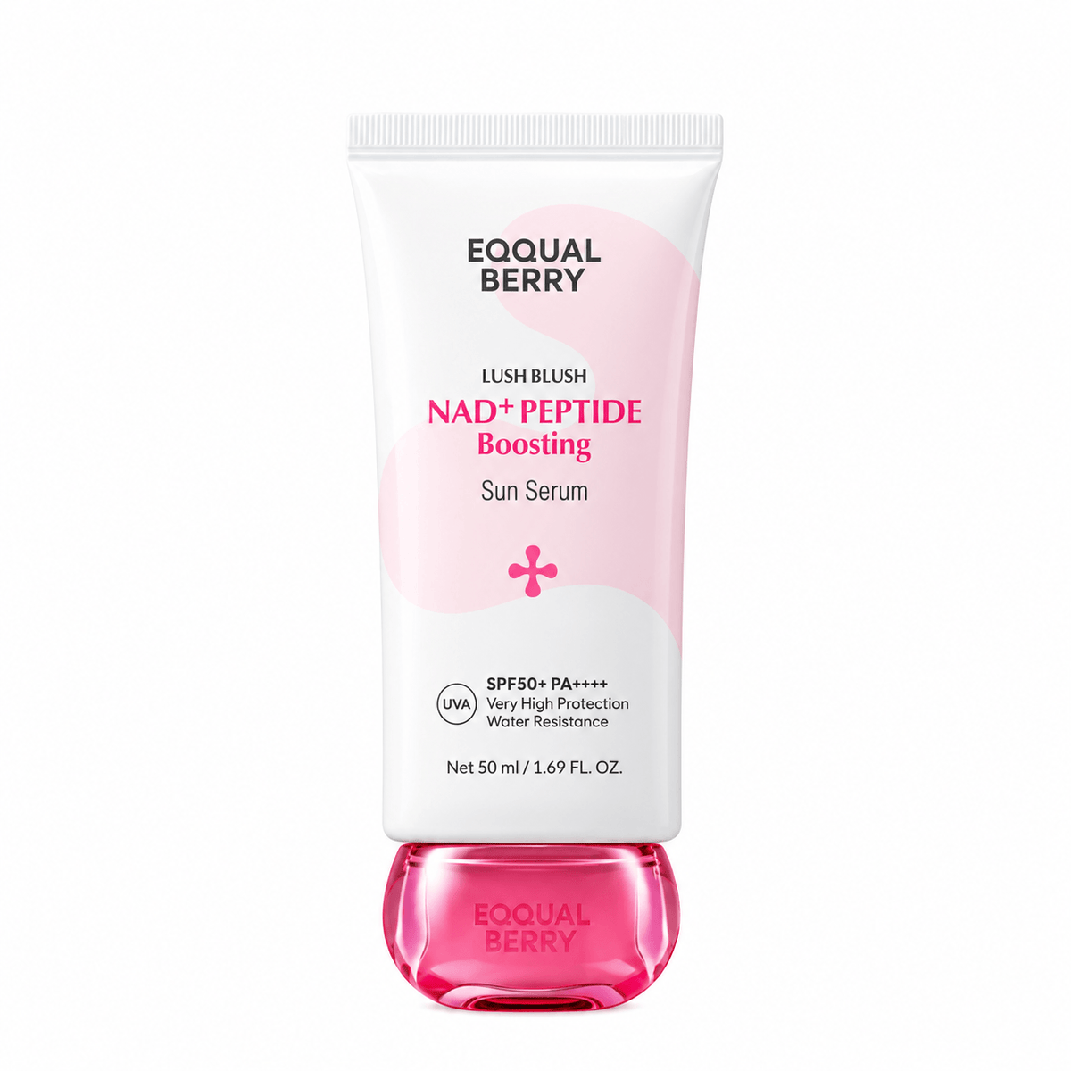 Eqqualberry NAD+ Peptide Boosting Sun Serum SPF50+ PA++++ 50 ML | Korean Anti-Aging & Hydrating Face Sunscreen