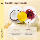 Ongredients Jeju Cica Cleansing Ball 110 G | Korean Centella Soothing Facial Cleansing Bar for Redness, Impurities & Sensitive Skin