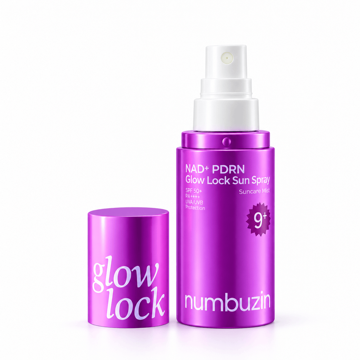 Numbuzin NAD PDRN Glow Lock Sun Spray 50 ML | Korean Hydrating Face Sunscreen Spray for Daily UV Protection, Skin Elasticity & Radiant Glow