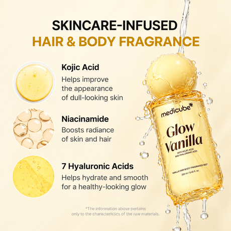Medicube Glow Vanilla Kojic Acid + Hyaluronic Acid 100 ML | Korean Brightening & Hydrating Skincare for Dark Spots & Uneven Skin Tone