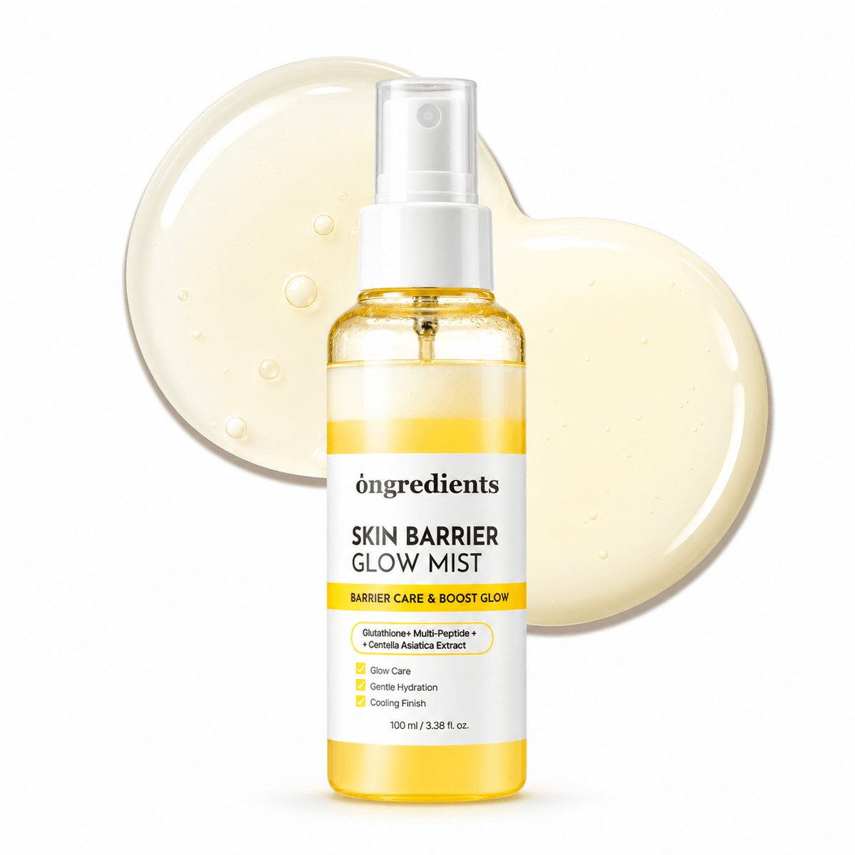 Ongredients Skin Barrier Glow Mist 50 ML | Korean Hydrating & Soothing Face Mist for Dry, Dehydrated & Sensitive Skin, Barrier Care & Radiant Glow