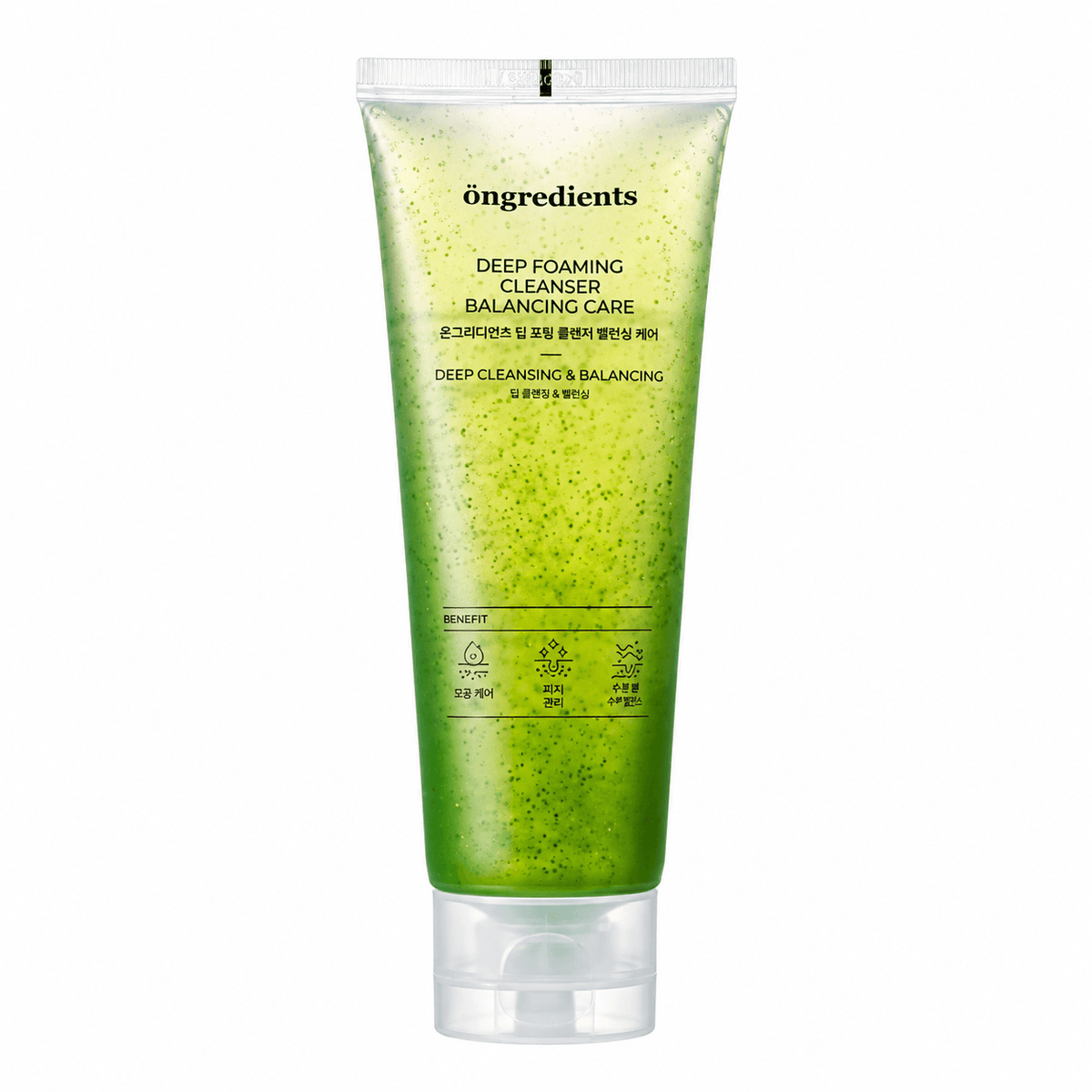 Ongredients Deep Foaming Cleanser Balancing Care 120 ML | Korean Deep Cleansing Face Wash for Excess Oil, Pores, Impurities & Balanced Skin