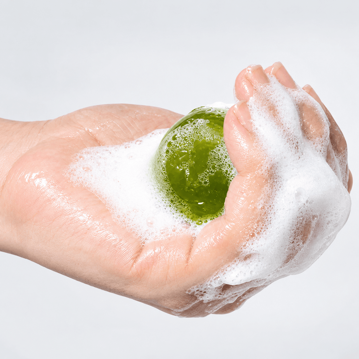 Ongredients Jeju Green Tea Cleansing Ball 110 G | Korean Green Tea Facial Cleansing Bar for Excess Oil, Pores, Impurities & Fresh, Smooth Skin