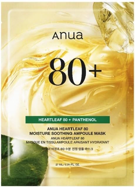 ANUA Heartleaf 80% Moisture Soothing Ampoule Mask 27ml