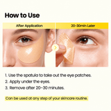 Biodance Vita Niacinamide Eye Patches 30 Pairs 85 G | Korean Brightening Hydrogel Eye Patches for Dark Circles, Puffiness & Fine Lines