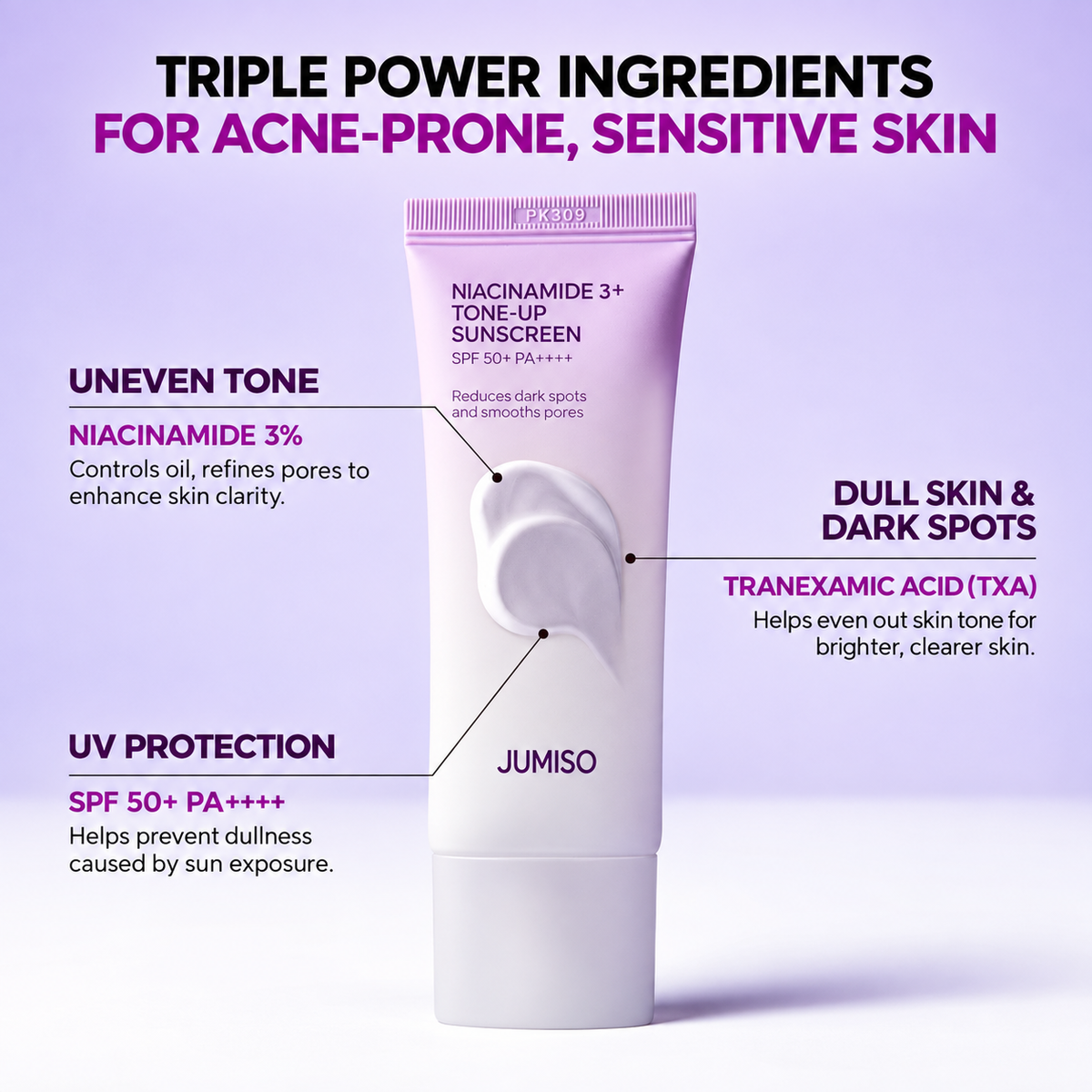 Jumiso Niacinamide 3+ Tone-Up Sunscreen 40ML