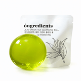 Ongredients Jeju Green Tea Cleansing Ball 110 G | Korean Green Tea Facial Cleansing Bar for Excess Oil, Pores, Impurities & Fresh, Smooth Skin