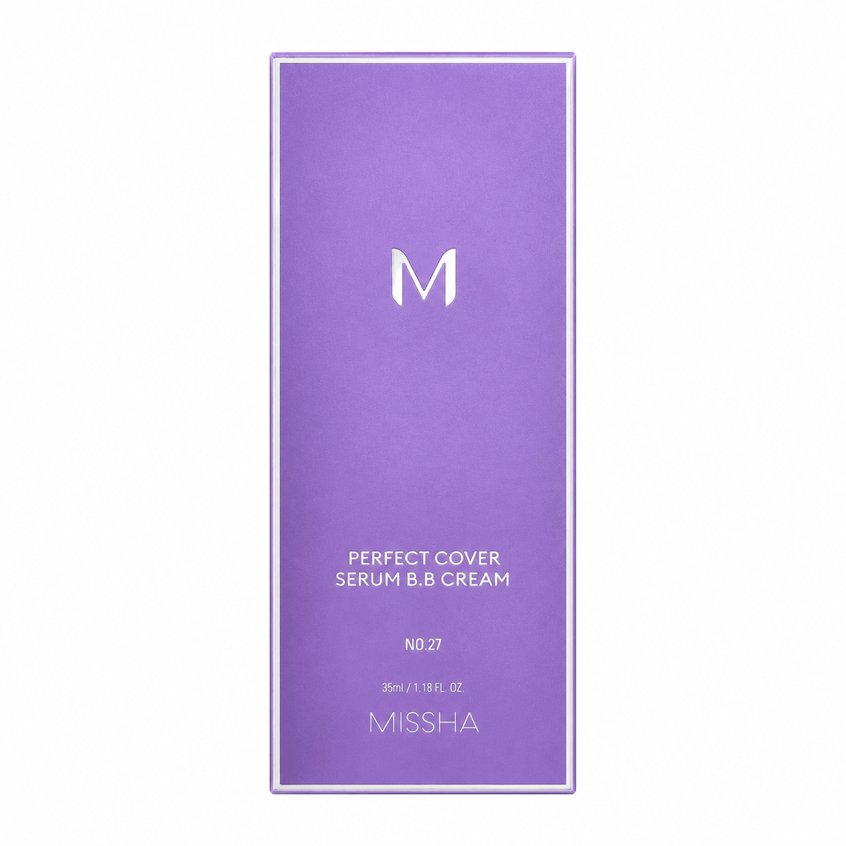 MISSHA Perfect Cover Serum BB Cream No. 27 SPF42 PA++++ | Korean Hydrating BB Cream Foundation for Natural Coverage, Even Skin Tone & Sun Protection