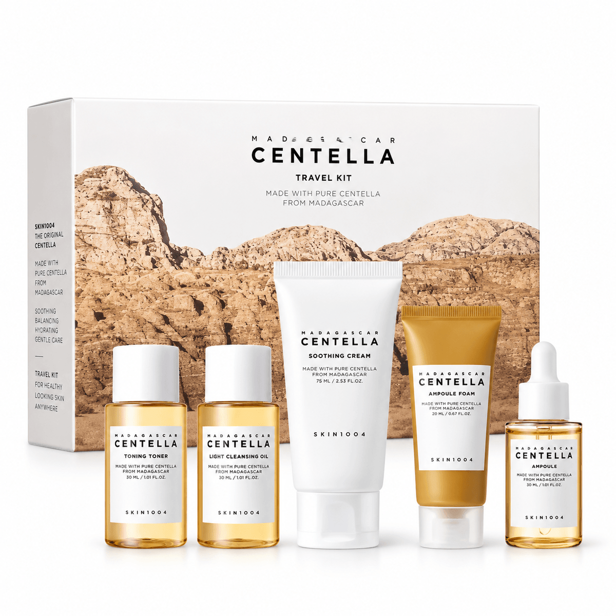 SKIN1004 Madagascar Centella Travel Kit | Soothing Korean Skincare Mini Set