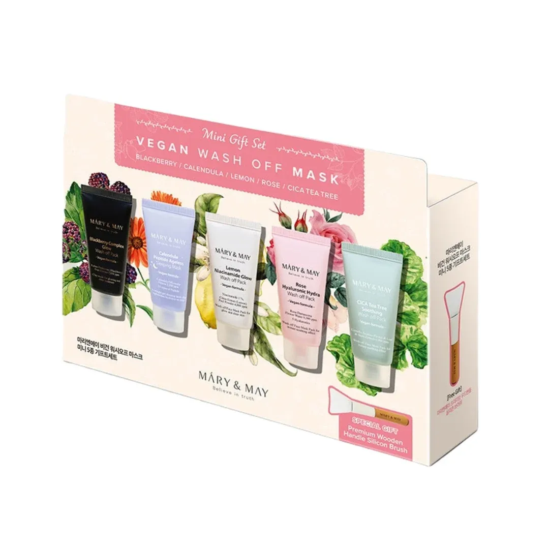 Mary & May Vegan Wash-Off Mask Mini Gift Set