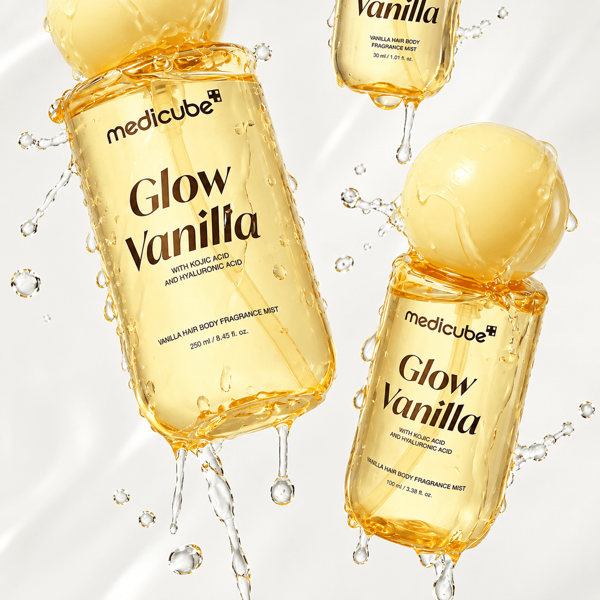 Medicube Glow Vanilla Kojic Acid + Hyaluronic Acid 100 ML | Korean Brightening & Hydrating Skincare for Dark Spots & Uneven Skin Tone